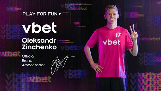 Oleksandr Zinchenko becomes new VBet ambassador